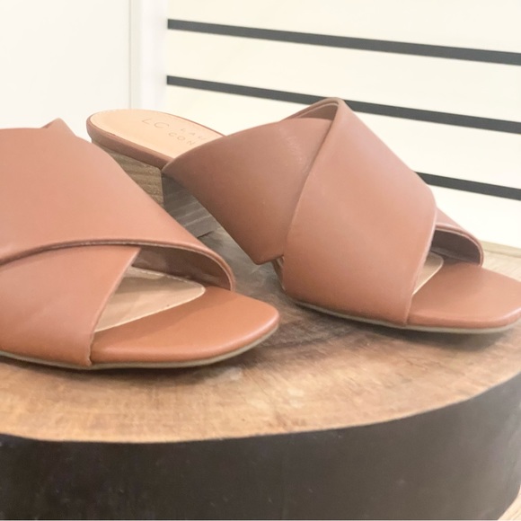 LC Lauren Conrad Block Heel Sandals Women | Mercari NWT 6 LC Lauren Conrad vegan memory foam brown tan block heel sandals